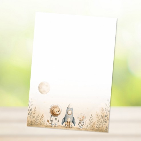 DIN-A6 Blöckchen "Leo & Lou" (25 Blatt je Block)