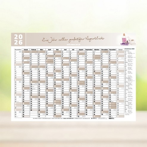 GRATIS DOWNLOAD - Jahresplaner (beige)