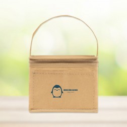 Iso-Kühltasche "Pinguin" aus Kraftpapier