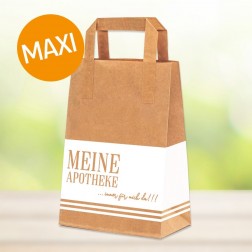 Papiertragetasche "MEINE APOTHEKE - Immer für mich da" - Größe ca. 32x12x41 cm MAXI