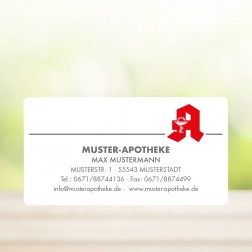 Rollenetiketten/Schmucketiketten/Aufkleber "Apotheken-Signet" - personalisierbar -  (1.000 Stück)