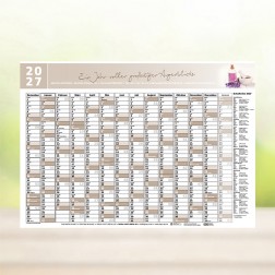 GRATIS DOWNLOAD - Jahresplaner (beige)
