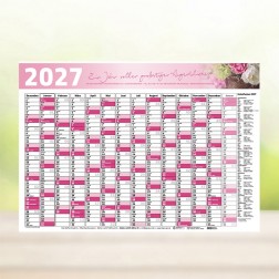 GRATIS DOWNLOAD - Jahresplaner (rosa)