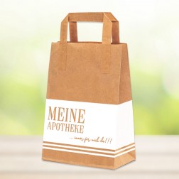 Papiertragetasche "MEINE APOTHEKE - Immer für mich da" - Größe ca. 18x8x22 cm 