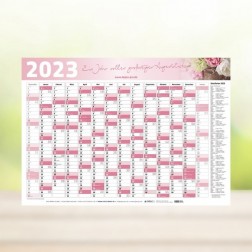 GRATIS DOWNLOAD - Jahresplaner (rosa)
